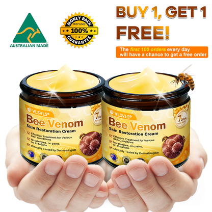 💥💥Made and Shipped from AU ✨ VLSVLS® Bee Venom Skin Restoration Cream 🌸 Anti-aging,Hydrating, Skin Repair, Even Tone, Acne and Dark Spot Treatment, Wart and Mole Removal, Psoriasis Relief 🔥 LAST DAY 80% OFF 💎