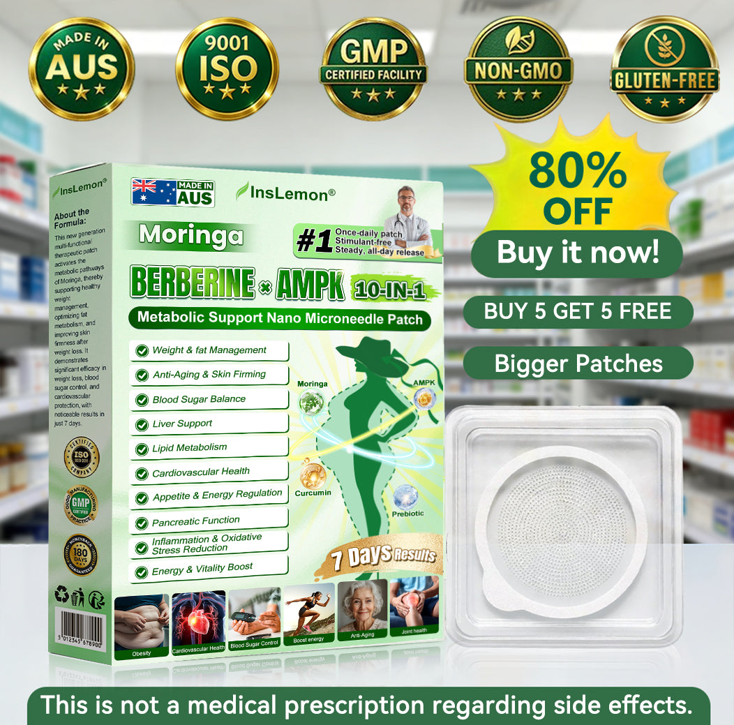 𝐈𝐧𝐬𝐋𝐞𝐦𝐨𝐧® 𝗠𝗼𝗿𝗶𝗻𝗴𝗮 × 𝗕𝗲𝗿𝗯𝗲𝗿𝗶𝗻𝗲 × 𝗔𝗠𝗣𝗞 𝟭𝟬-𝗶𝗻-𝟭 𝗠𝗲𝘁𝗮𝗯𝗼𝗹𝗶𝗰 𝗦𝘂𝗽𝗽𝗼𝗿𝘁 𝗡𝗮𝗻𝗼 𝗠𝗶𝗰𝗿𝗼𝗻𝗲𝗲𝗱𝗹𝗲 𝗣𝗮𝘁𝗰𝗵 (𝐉𝐮𝐬𝐭 𝐨𝐧𝐜𝐞 𝐚 𝐝𝐚𝐲, 𝐯𝐢𝐬𝐢𝐛𝐥𝐞 𝐜𝐡𝐚𝐧𝐠𝐞𝐬 𝐢𝐧 𝟕 𝐝𝐚𝐲𝐬） ✅ 𝐅𝐨𝐫 𝐨𝐛𝐞𝐬𝐢𝐭𝐲, 🅛🅞🅞🅢🅔 🅢🅚🅘🅝,𝐝𝐢𝐚𝐛𝐞𝐭𝐞𝐬, 𝐬𝐥𝐞𝐞𝐩 𝐚𝐩𝐧𝐞𝐚, 𝐣𝐨𝐢𝐧𝐭 𝐢𝐬𝐬𝐮𝐞𝐬, 𝐚𝐧𝐝 𝐦𝐨𝐫𝐞✨✨✨