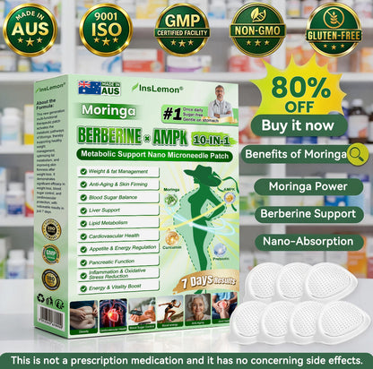 𝐈𝐧𝐬𝐋𝐞𝐦𝐨𝐧® 𝗠𝗼𝗿𝗶𝗻𝗴𝗮 × 𝗕𝗲𝗿𝗯𝗲𝗿𝗶𝗻𝗲 × 𝗔𝗠𝗣𝗞 𝟭𝟬-𝗶𝗻-𝟭 𝗠𝗲𝘁𝗮𝗯𝗼𝗹𝗶𝗰 𝗦𝘂𝗽𝗽𝗼𝗿𝘁 𝗡𝗮𝗻𝗼 𝗠𝗶𝗰𝗿𝗼𝗻𝗲𝗲𝗱𝗹𝗲 𝗣𝗮𝘁𝗰𝗵 (𝐉𝐮𝐬𝐭 𝐨𝐧𝐜𝐞 𝐚 𝐝𝐚𝐲, 𝐯𝐢𝐬𝐢𝐛𝐥𝐞 𝐜𝐡𝐚𝐧𝐠𝐞𝐬 𝐢𝐧 𝟕 𝐝𝐚𝐲𝐬） ✅ 𝐅𝐨𝐫 𝐨𝐛𝐞𝐬𝐢𝐭𝐲, 🅛🅞🅞🅢🅔 🅢🅚🅘🅝,𝐝𝐢𝐚𝐛𝐞𝐭𝐞𝐬, 𝐬𝐥𝐞𝐞𝐩 𝐚𝐩𝐧𝐞𝐚, 𝐣𝐨𝐢𝐧𝐭 𝐢𝐬𝐬𝐮𝐞𝐬, 𝐚𝐧𝐝 𝐦𝐨𝐫𝐞🌟🌟🌟